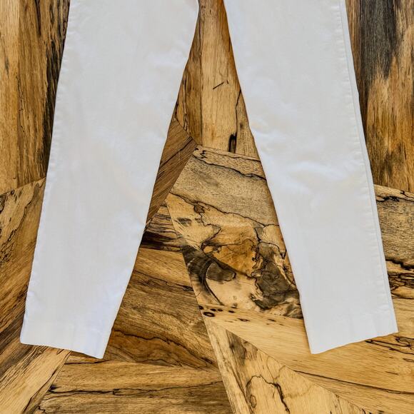 Pure Amici, Premium Activewear Slim Fit Bright White Pull Up Pant, Women's Small - Picture 8 of 9